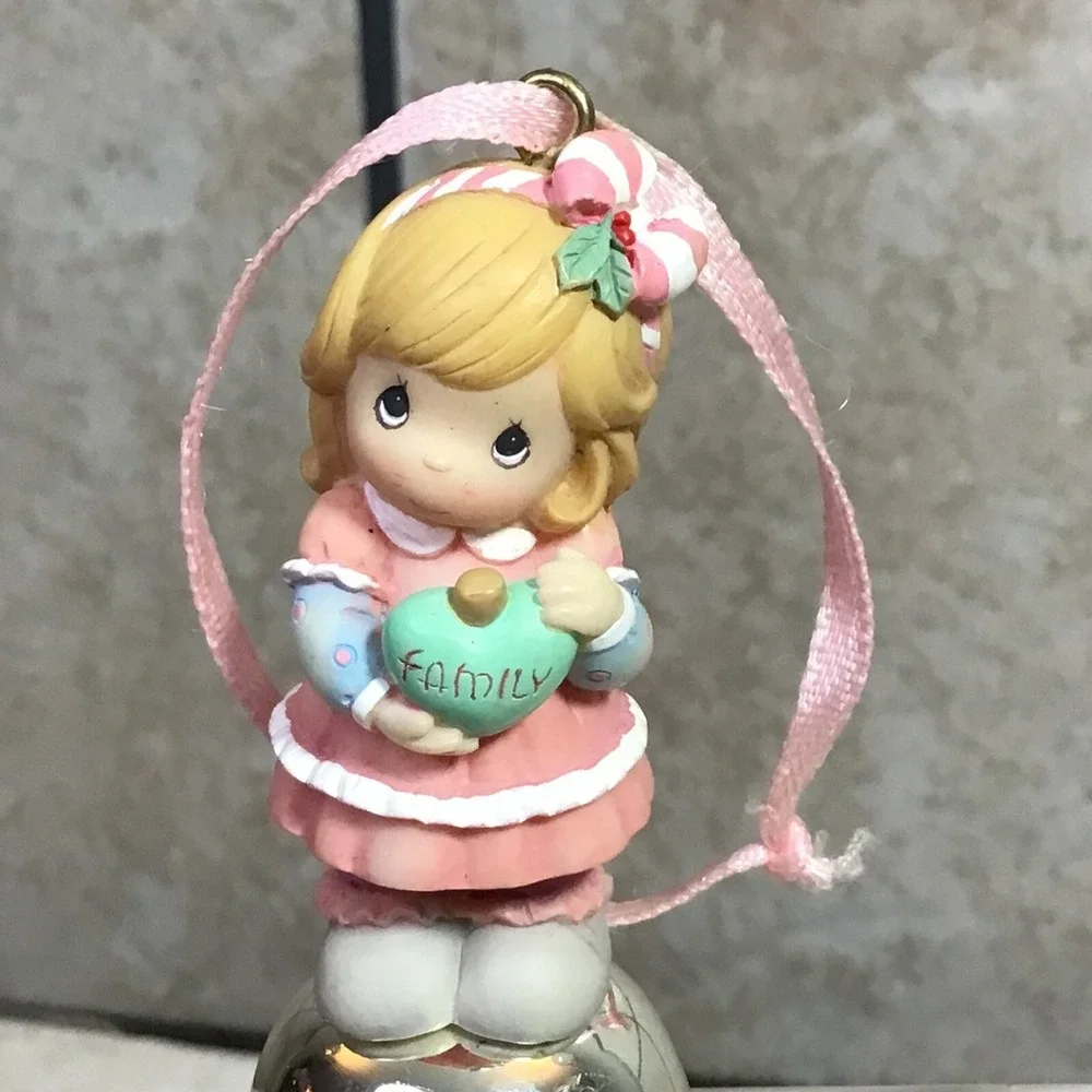 Precious Moments Christmas Ornament Bell - Family The Most Precious Gift Of All